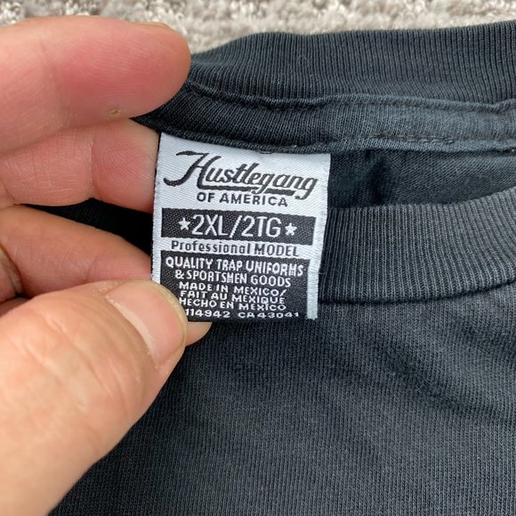 Hustle Gang Shirt Men 2XL XXL Black Native American Apache Graphic Print T-Shirt - Picture 4 of 9